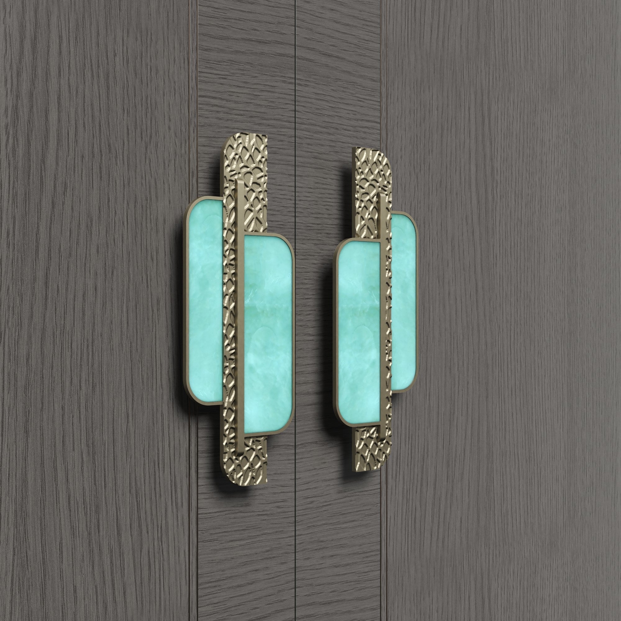 Natural Granite Inlays Handles