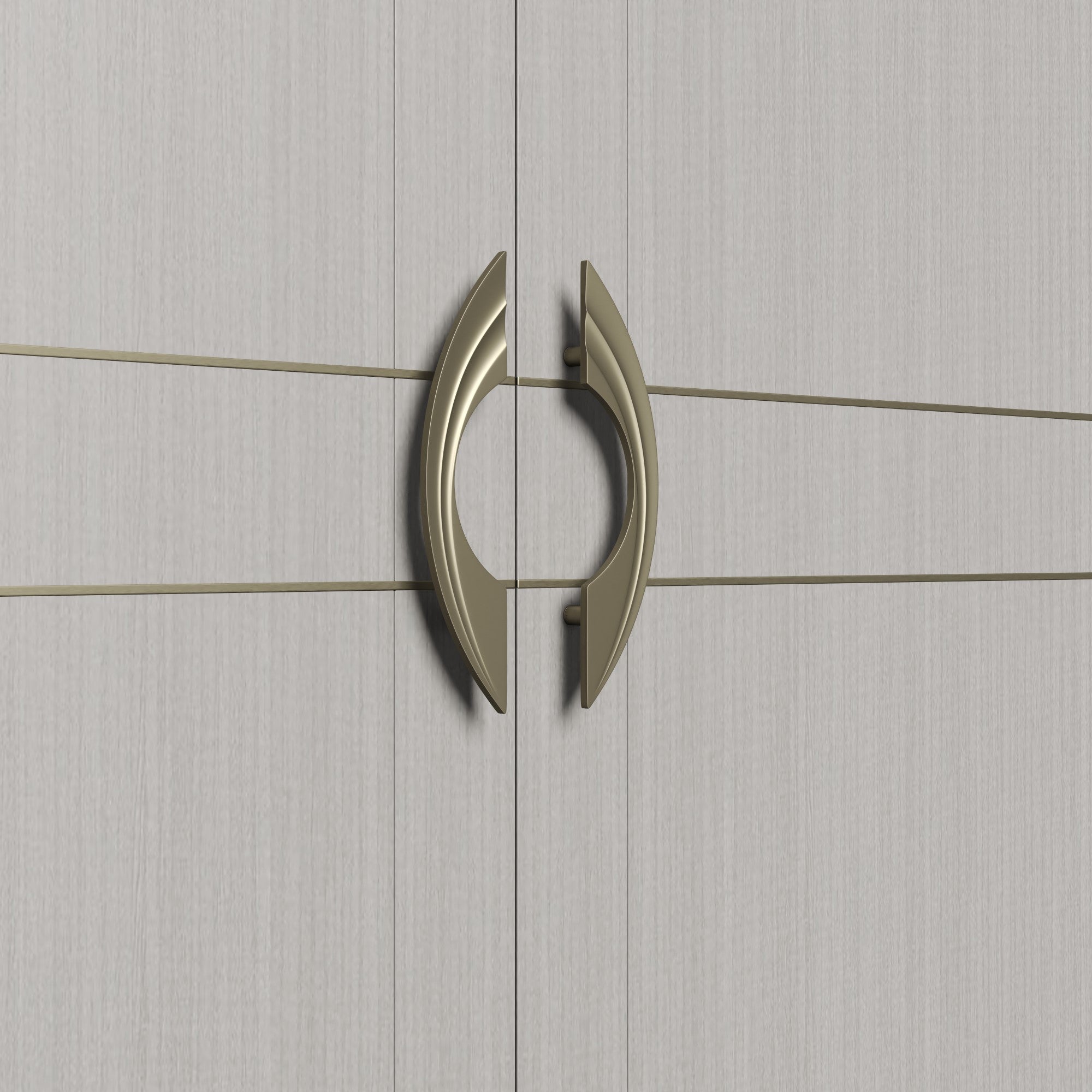 Round handles for double-opening wooden doors and glass doors in banquet halls of hotels